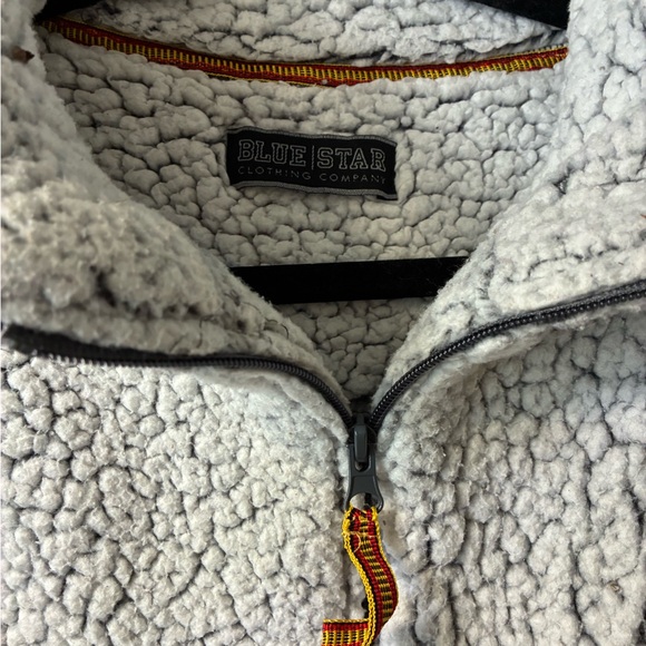 Gray Sherpa Fleece Sweater size xl - Picture 3 of 4